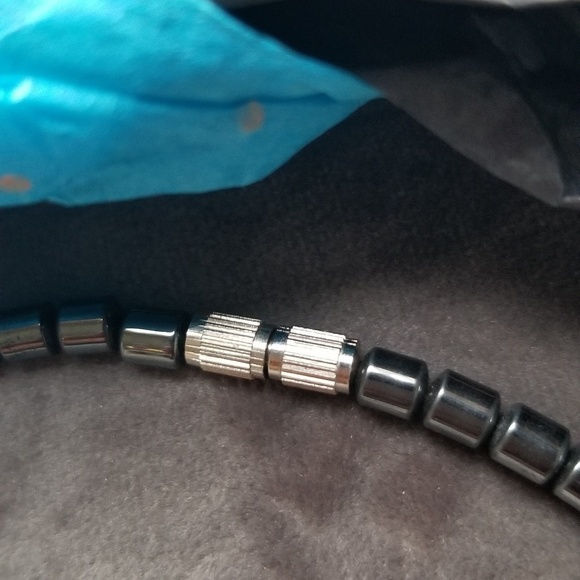 Ocean Blue Statement Heart Necklace - Picture 8 of 8